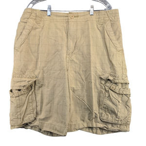 Aeropostale Men's Cargo Shorts Tan Size 36 100% Cotton Pockets